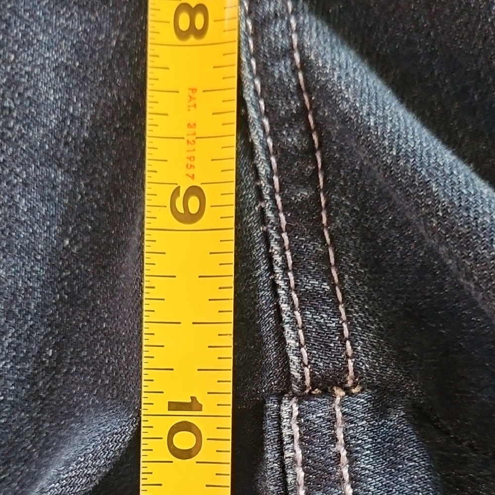 Maison Jules Ankle Jeans with Red Tuxedo Stripe - Size 6/28 - Picture 5 of 9
